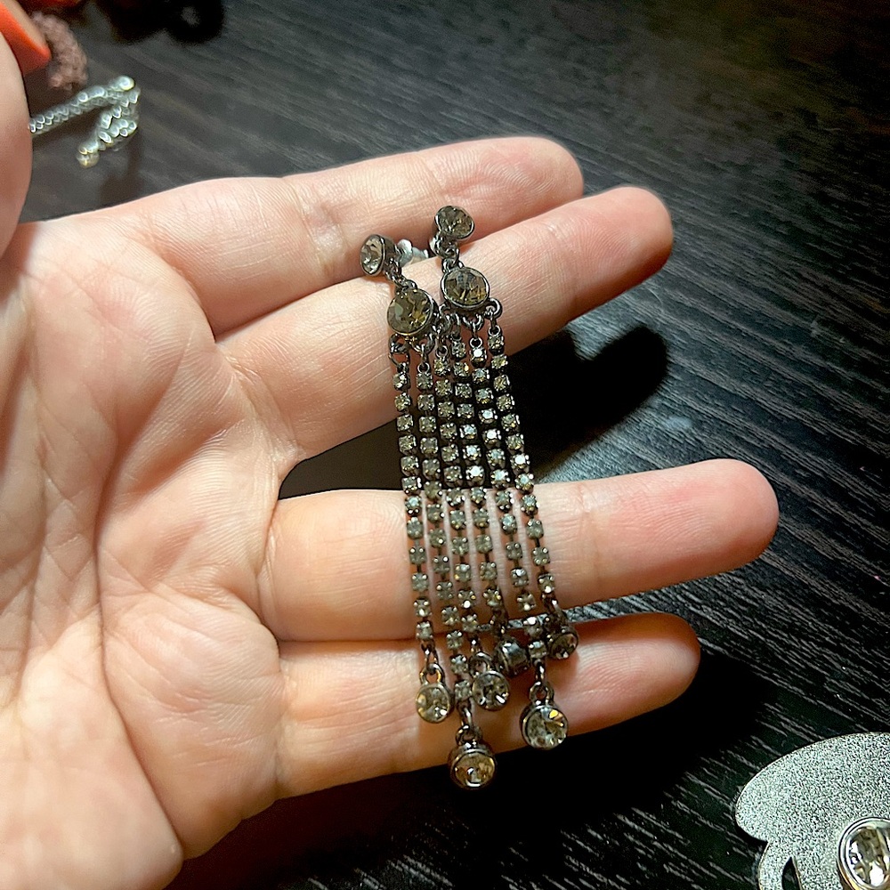 Shinny dangaling earrings